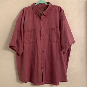 C.E. Schmidt Workwear Cotton Short Sleeve Button Closure Men’s Shirt Size 2XL